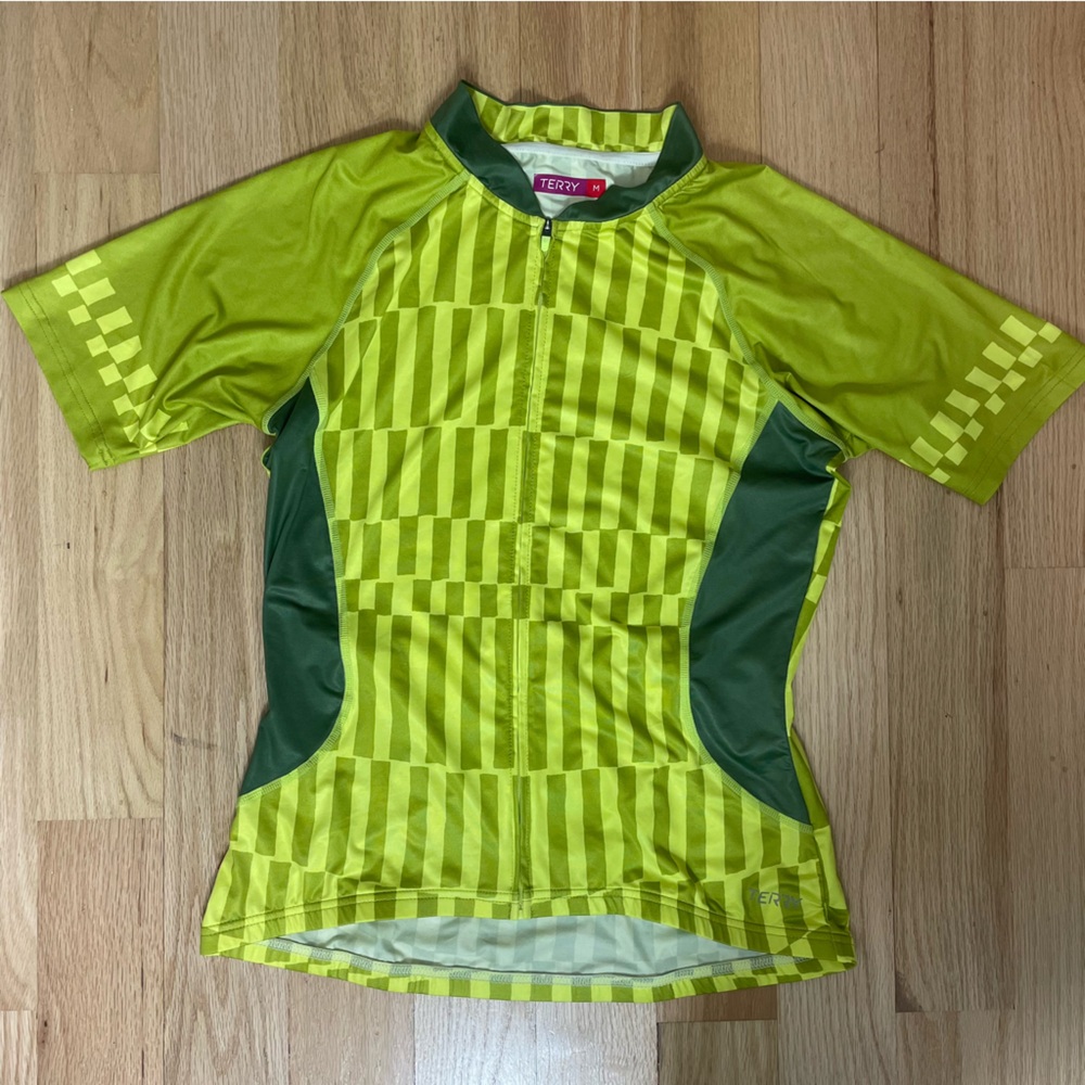 Terry cycling jersey high visibility size M